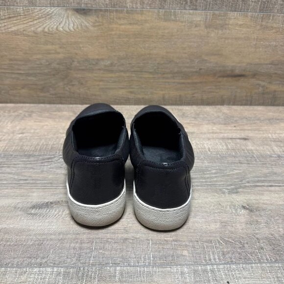 Frye Black Leather Slip On Sneakers Women's Size 7.5 - Picture 3 of 6